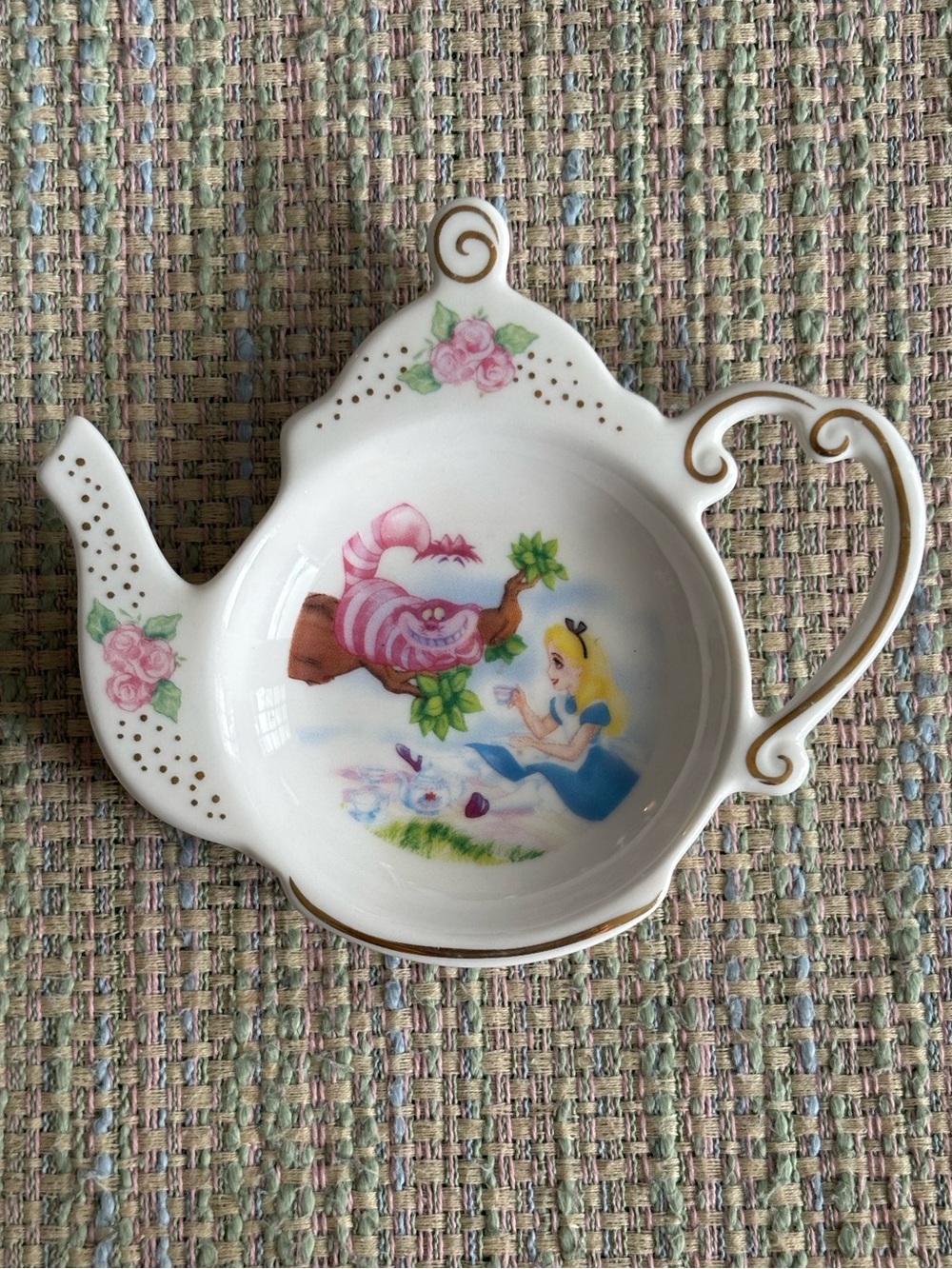 Alice in Wonderland Teabag Dish